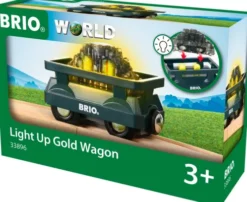 Brio - Guld Togvogn Med Lys - 33896