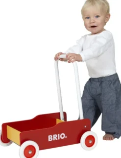 Brio Gåvogn I Træ - Rød