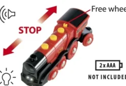 Brio - Rødt Lokomotiv - Batteridrevet Tog - 33592