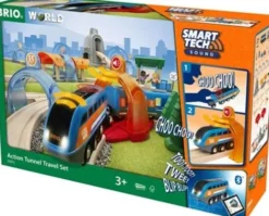 Brio - Togbane - Smart Tech Sound Action Tunnel Sæt - 33972