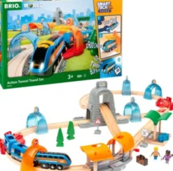 Brio - Togbane - Smart Tech Sound Action Tunnel Sæt - 33972