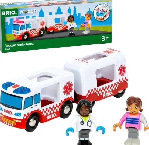 Brio World - Ambulance Med Lys Og Lyd - 4 Dele - 36035