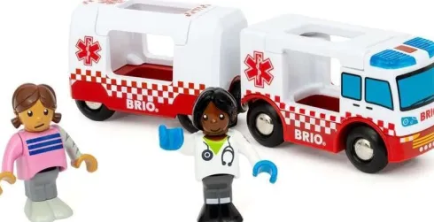 Brio World - Ambulance Med Lys Og Lyd - 4 Dele - 36035