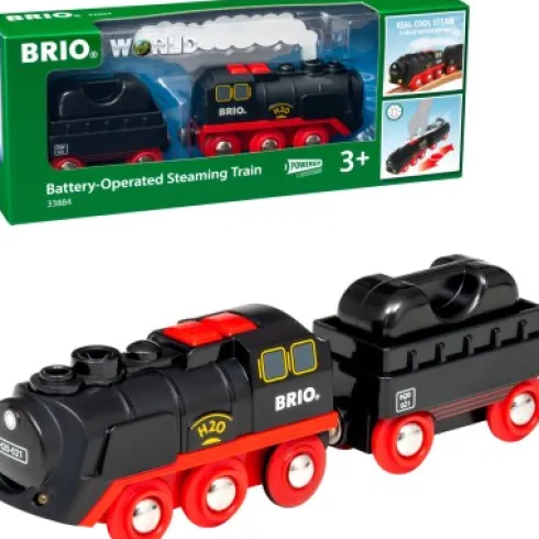 Brio World - Batteridrevet Tog Med Damp Effekter - 33884