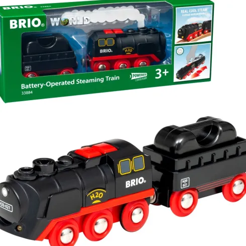 Brio World - Batteridrevet Tog Med Damp Effekter - 33884