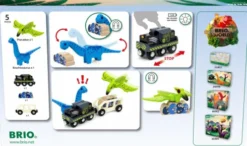 Brio World - Dinosaur Batteridrevet Tog Sæt - 5 Dele - 36096