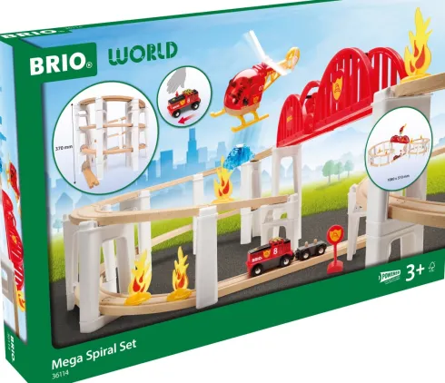 Brio World - Mega Spiral Togbane Legesæt - 73 Dele - 36114