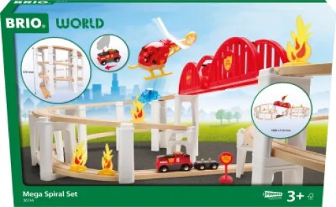 Brio World - Mega Spiral Togbane Legesæt - 73 Dele - 36114