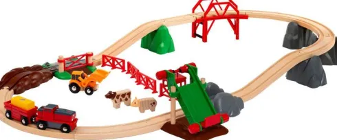 Brio World - Togbane Og Tog Bondegårdssæt - 33984