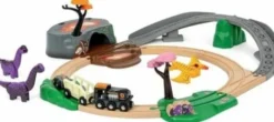 Brio World - Togbanesæt Med Dinosaurer - 36094