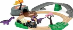 Brio World - Togbanesæt Med Dinosaurer - 36094