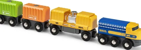 Brio World Tog - Godstog Med Tre Vogne - 33982
