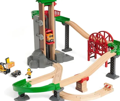 Brio World Tog - Løft Og Læs Med Lagerbygning - 33887