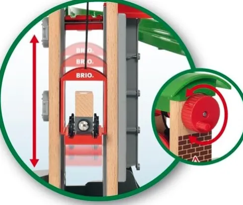 Brio World Tog - Løft Og Læs Med Lagerbygning - 33887