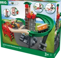 Brio World Tog - Løft Og Læs Med Lagerbygning - 33887
