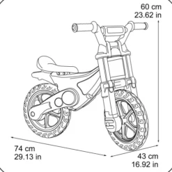 Børne Løbecykel - Rød