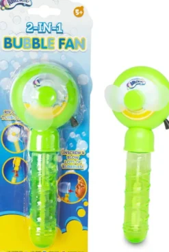 Bubbletastic - Bubble Fan - 2-I-1 Sæbebobleblæser - Assorteret