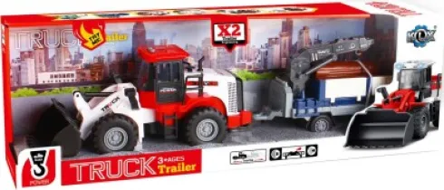 Bulldozer W/Hanger, Woods, Friction, Light & Sound - Klx Toys