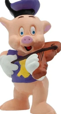 Bullyland - Disney Figur - Violinist Gris - De 3 Små Grise