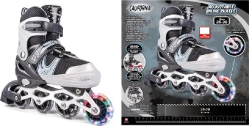 California - Inliners M/Lys Str 35-38 - Sort