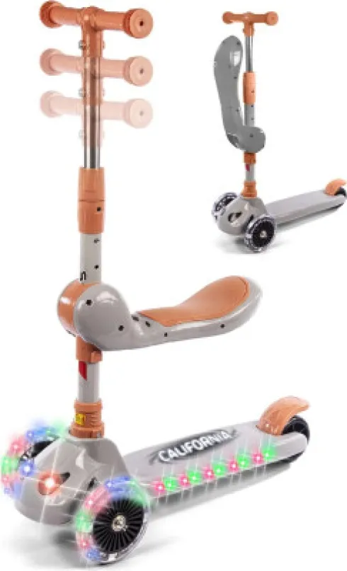 California - Scooter With Seat & Light-Up Wheels