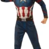 Captain America Kostume Til Børn - Marvel Avengers - 116 CM