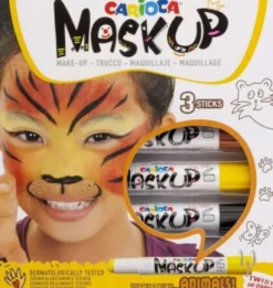 Carioca Mask Up - Ansigtsmaling - Dyr - 3 Farver