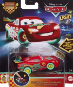 Cars - Light Up Biler - 1:55 - Assorteret - Mattel Jmt42