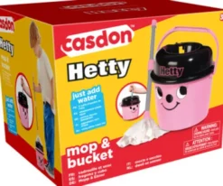 Casdon Hetty - Rengøringslegetøj - Moppe Og Spand - Lyserød