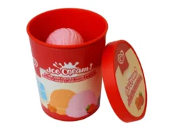 Casdon - Play Ice Cream Tub - Strawberry & Caramel - Is Legemad