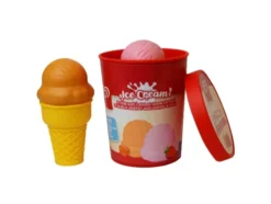 Casdon - Play Ice Cream Tub - Strawberry & Caramel - Is Legemad