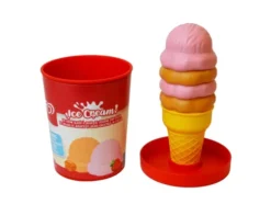 Casdon - Play Ice Cream Tub - Strawberry & Caramel - Is Legemad