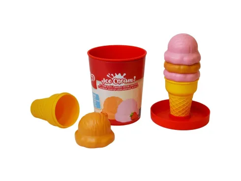 Casdon - Play Ice Cream Tub - Strawberry & Caramel - Is Legemad