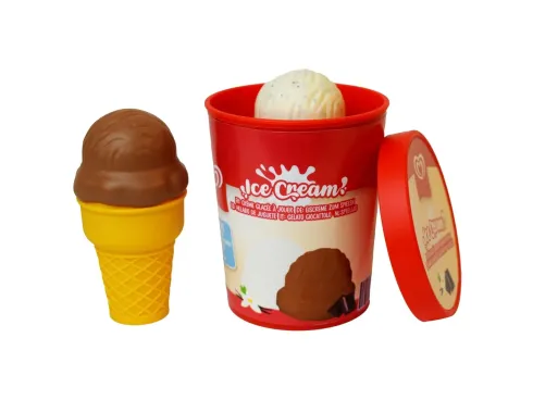 Casdon - Play Ice Cream Tub - Vanilla & Chocolate - Is Legemad