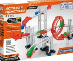 Clementoni - Action & Reaction Kuglebane Startsæt - 50+ Dele
