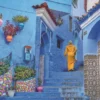 Clementoni - Blue Street Of Chefchaouen Puzzle - 500 Brikker