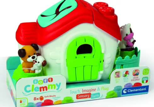 Clementoni - Clemmy Soft Blocks - Bondegård - Bløde Klodser