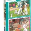 Clementoni - 101 Dalmatinere + Aristocats - 2X60 Brikker - Disney