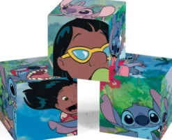 Clementoni - Disney Stitch Cubes Klodspuslespil - 12 Brikker
