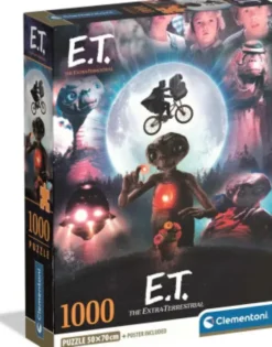 Clementoni - E.T. Puzzle - 1000 Brikker - Puslespil Og Plakat