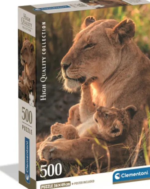 Clementoni - Felin Kærlighed - Løve Puslespil - 500 Brikker - Hqc