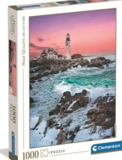 Clementoni - First Snow At Portland Head Puzzle - 1000 Brikker