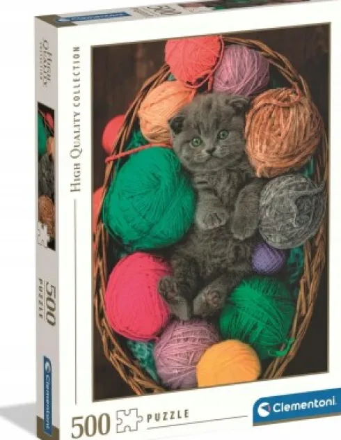 Clementoni - Fluffy Kitten Puzzle - 500 Brikker - Hqc Puslespil
