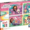Clementoni - Gabby's Dollhouse Puslespil - 4-In-1 Super Color