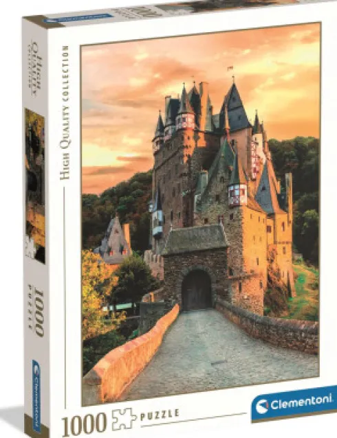 Clementoni - Golden Hour At Eltz Castle Puzzle - 1000 Brikker