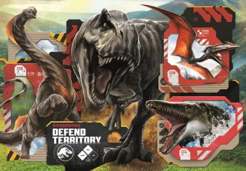 Clementoni - Jurassic World Puzzle - 24 Brikker - Maxi Puslespil