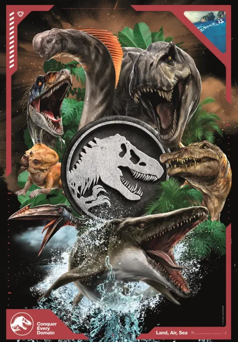 Clementoni - Jurassic World Super Puzzle - 180 Brikker - Puslespil