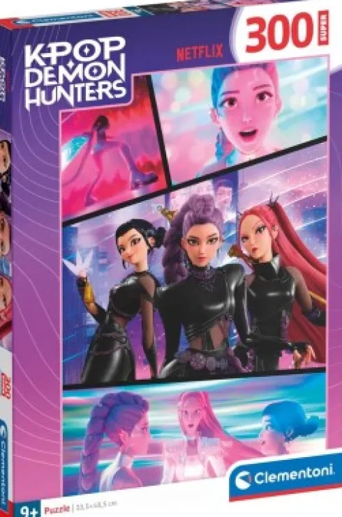 Clementoni - K-Pop Demon Hunters 3 Puzzle - 300 Brikker - Netflix