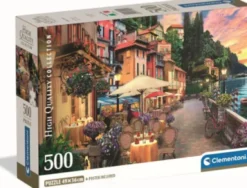 Clementoni - Lake Como Puzzle - 500 Brikker - Hqc Puslespil