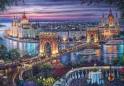 Clementoni - Lights Of The Danube Puzzle - 1000 Brikker - Hqc